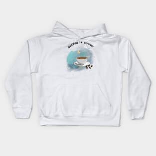 Coffee Give Me Power Kids Hoodie